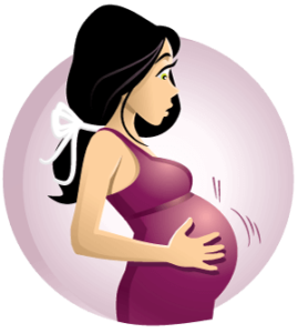 Avatar of ethnic pregnant woman holding her belly