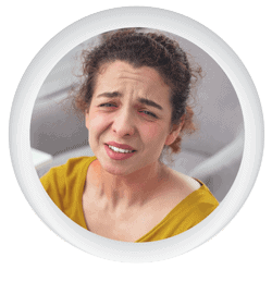 Photo image of woman with allergies